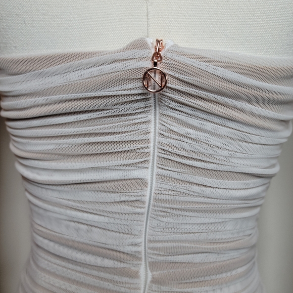 Nookie x REVOLVE Mecca Midi Dress Size XSStunning Bridal White + Nude Mesh - Picture 11 of 14